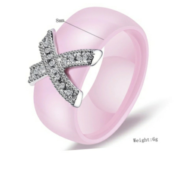 🥰Host Pic💖New Ceramic Ring with Bling - Picture 2 of 5